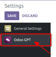 Odoo GPT Settings